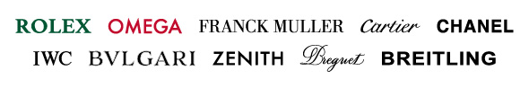 ROLEX・OMEGA・FRANCK MULLER・CHANEL・IWC・BVLGARI・ZENITH・Breguet・BREITLING